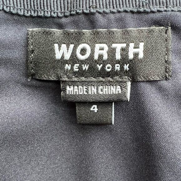 Worth New York Black Skirt with Side Slit Zippers - Picture 6 of 11